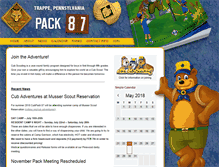 Tablet Screenshot of cubpack87.com